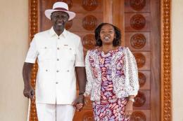 File image of President William Ruto and First Lady Mama Rachel Ruto.